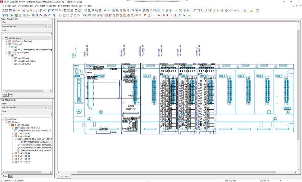 تكامل: Eplan  و Melsoft iQ Works